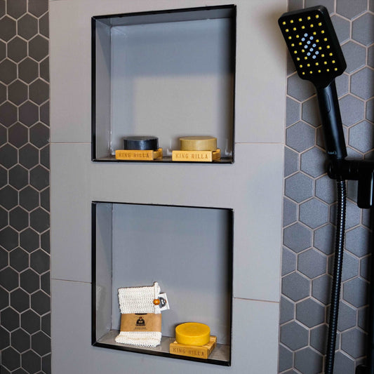 King Rilla Soap Tray / Base in the shower