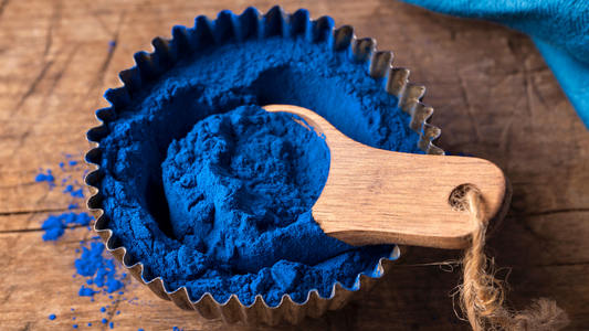 The Bold Blue Crusade: Organic Blue Spirulina Powder in Soap - A Swashbuckling Adventure for Daring Dudes!
