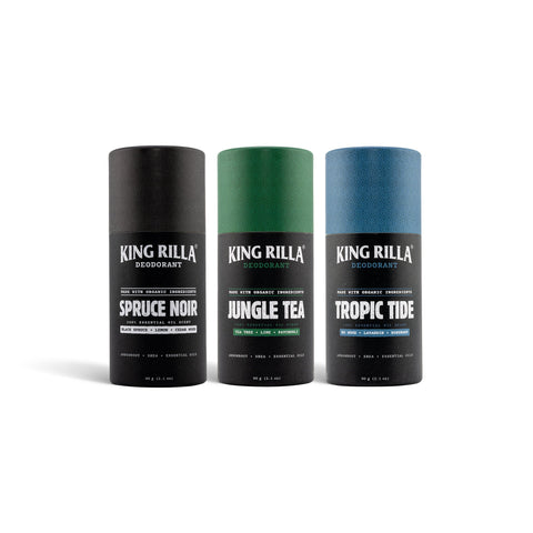 King Rilla deodorants in current packaging