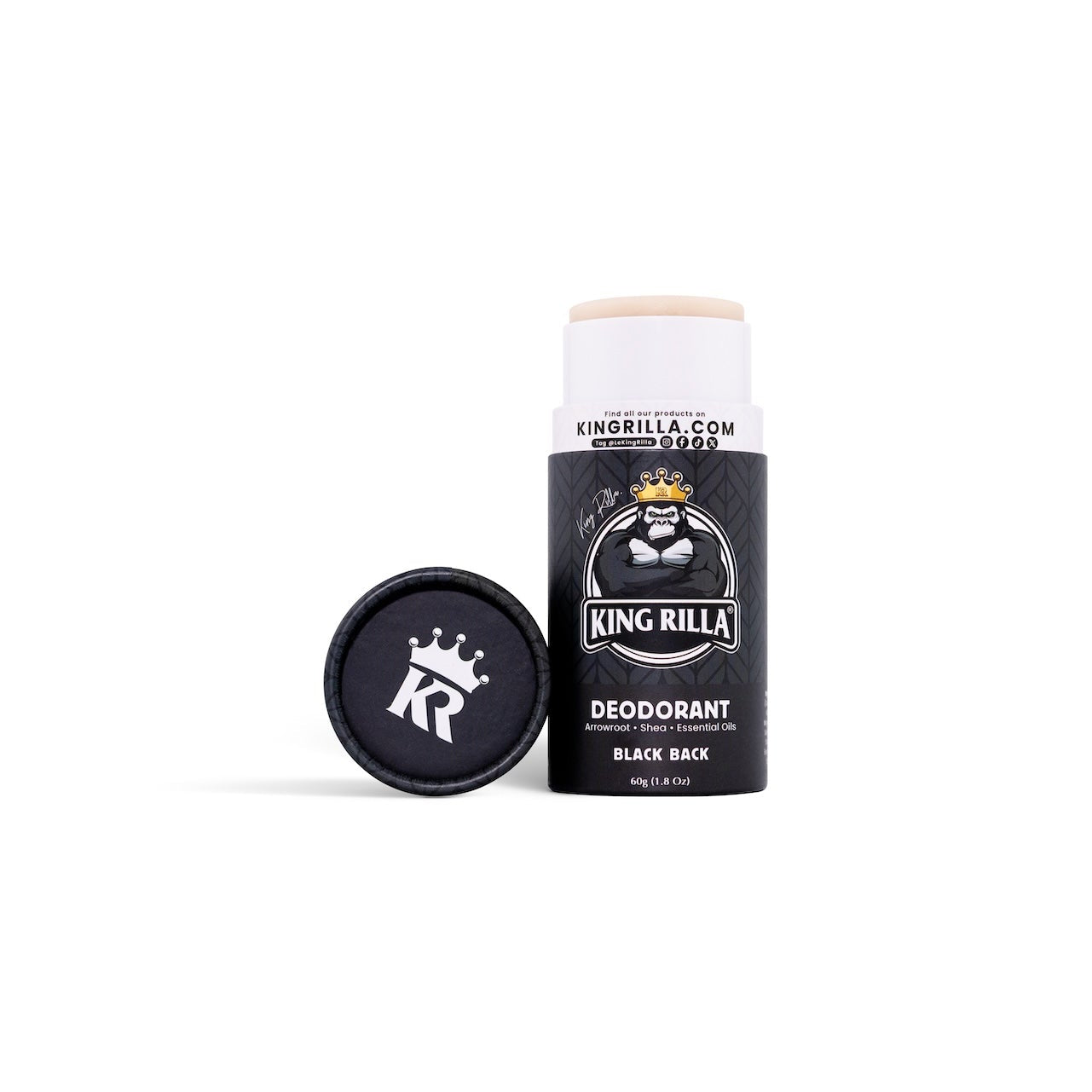 King Rilla deodorant stick with cap on a white background