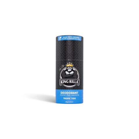 Deodorant stick with King Rilla branding on a white background