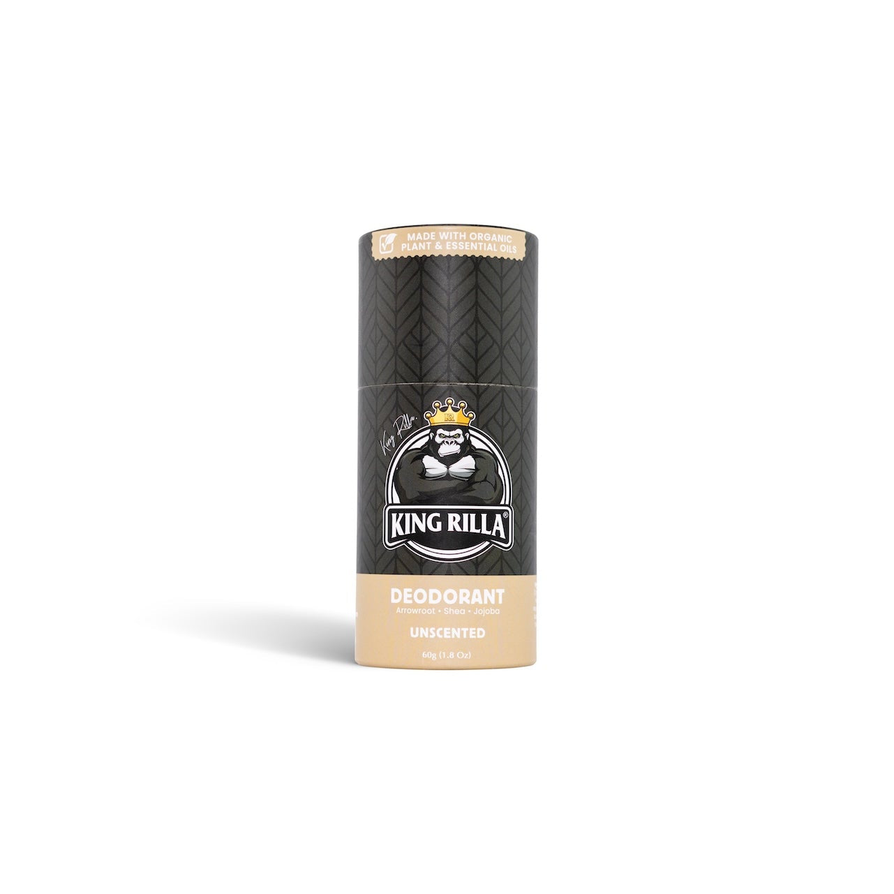 Deodorant stick with 'King Rilla' branding on a white background