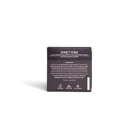 Black rectangular product packaging with 'DIRECTIONS' text on a white background