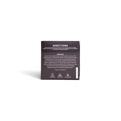 Black rectangular product packaging with 'DIRECTIONS' text on a white background