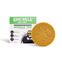 King Rilla Jungle Tea bar soap with packaging on a white background
