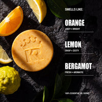 Citrus Fresh soap scent notes: orange, lemon and bergamot