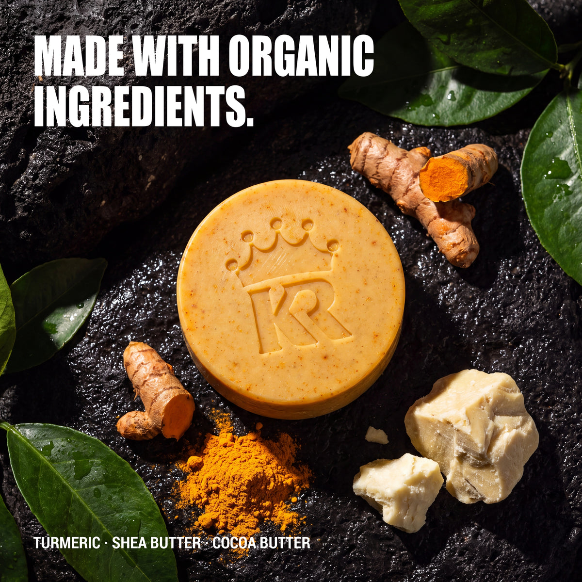Citrus Fresh soap with turmeric, shea butter and cocoa butter