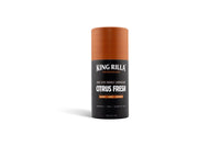 King Rilla Citrus Fresh deodorant in updated packaging on white