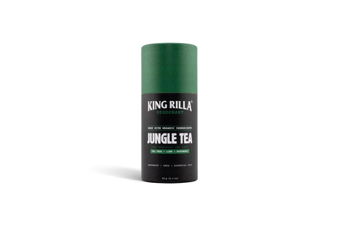 King Rilla Jungle Tea deodorant in updated packaging on white