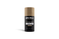 King Rilla Unscented deodorant in updated packaging on white