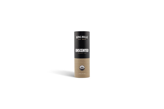 King Rilla Unscented lip balm in updated packaging on white