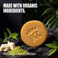 Jungle Tea soap with matcha powder, shea butter and cocoa butter
