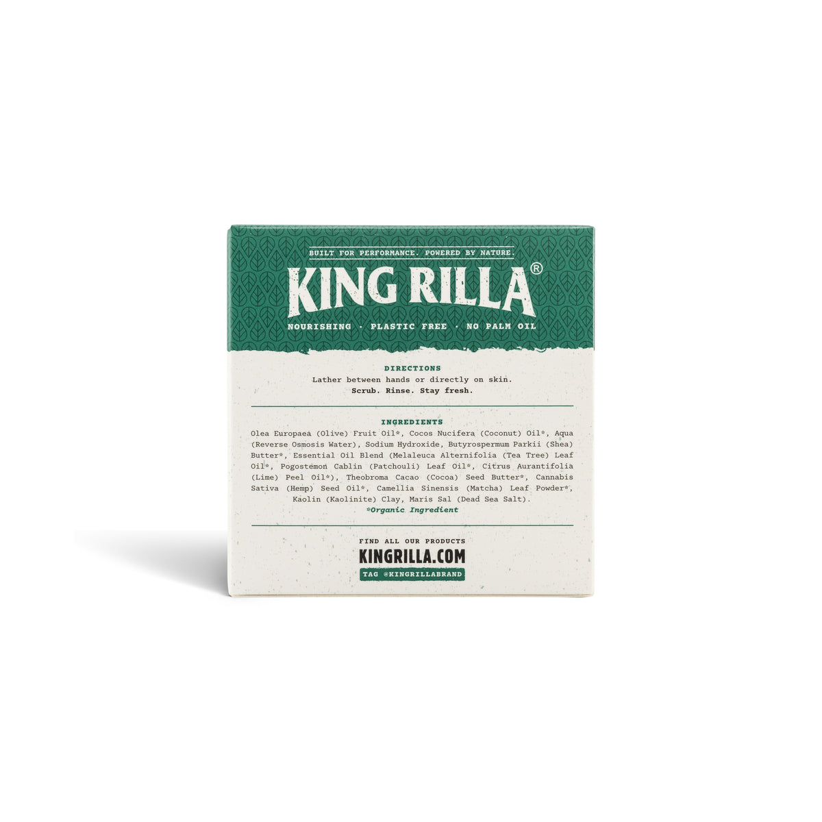 Jungle Tea packaging directions and ingredients on white