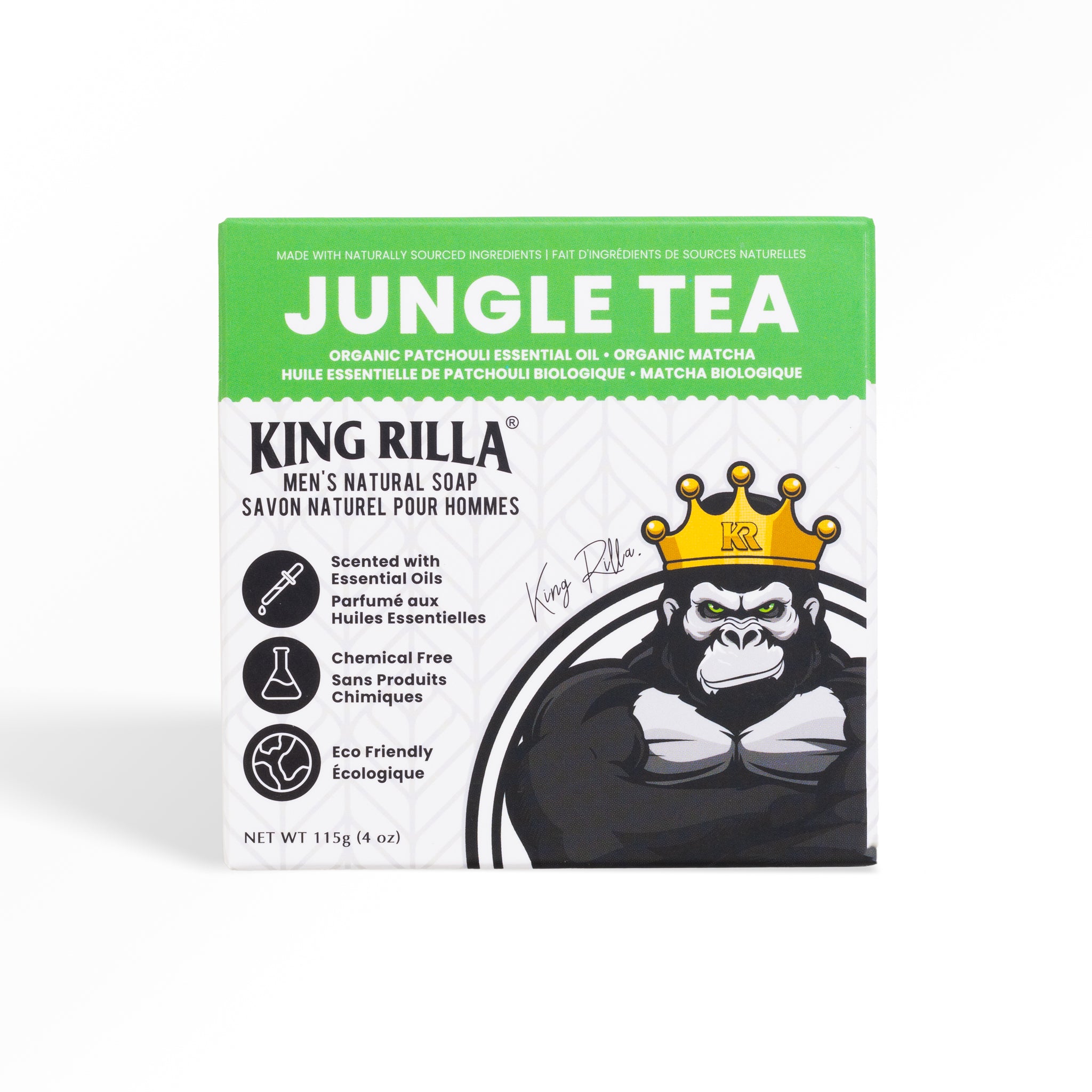 Jungle Tea Natural and Organic Bar Soap for Men - King Rilla