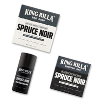 SPRUCE NOIR Bundle in updated King Rilla packaging on white