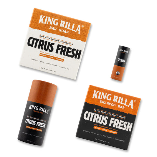 Citrus Fresh Bundle in updated King Rilla packaging on white