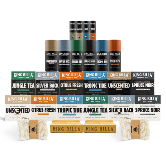 THE RILLA EMPIRE BUNDLE in updated King Rilla packaging on white