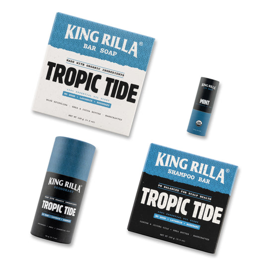 Tropic Tide Bundle in updated King Rilla packaging on white