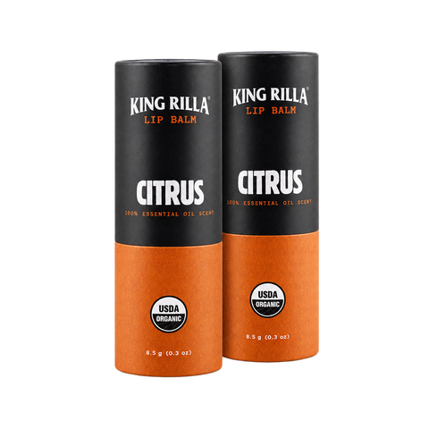 2 citrus lip balm products