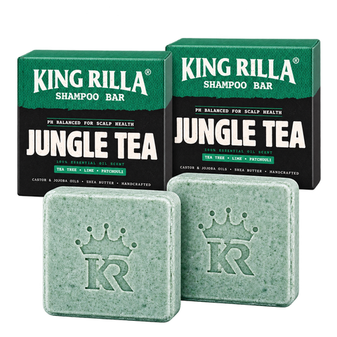 2 jungle tea shampoo products