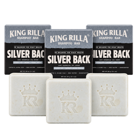 3 silver back shampoo products