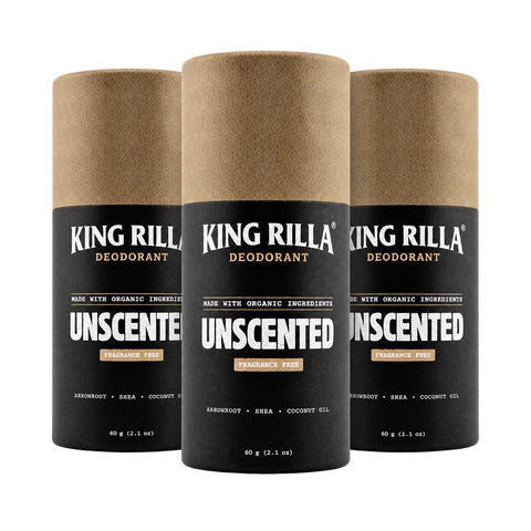 3 unscented deodorant sticks