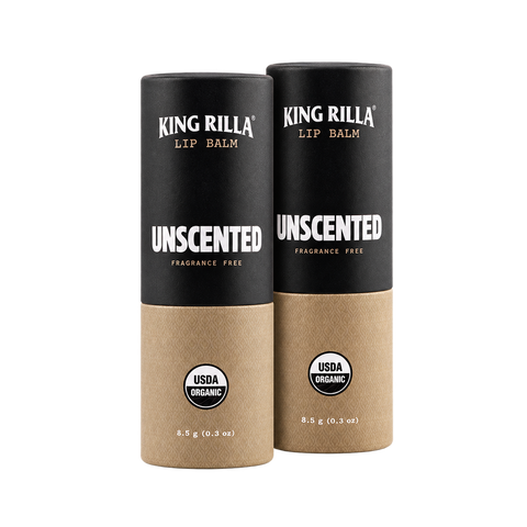 2 unscented lip balm products