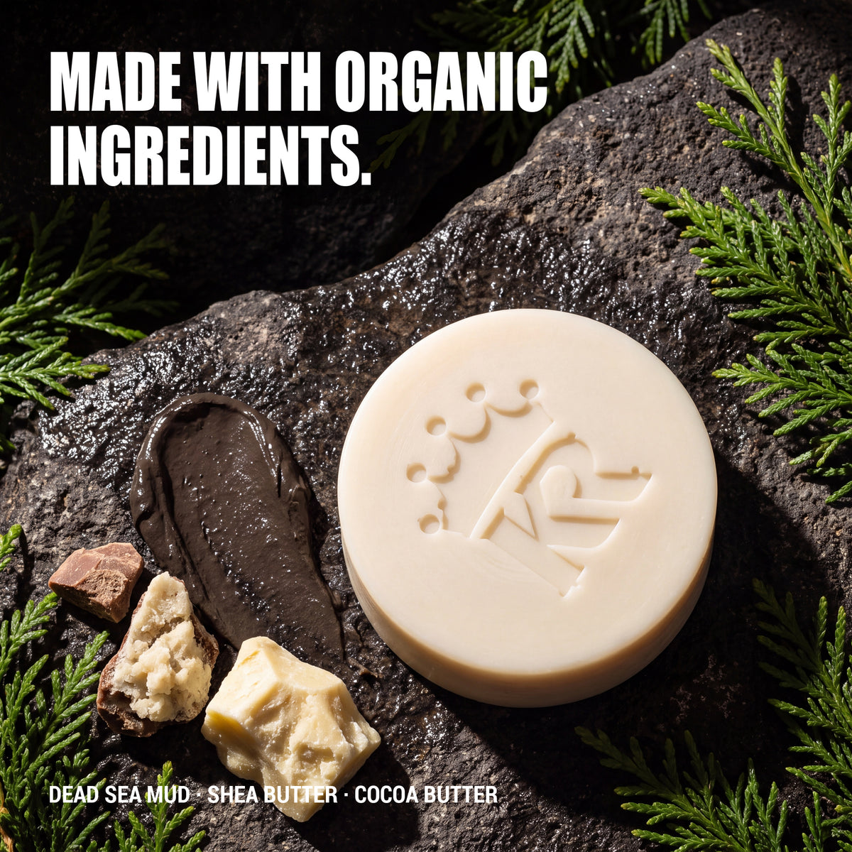 Silver Back soap with Dead Sea mud, shea butter and cocoa butter