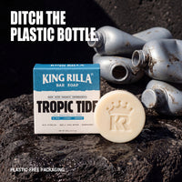 Tropic Tide plastic-free packaging with discarded plastic bottles