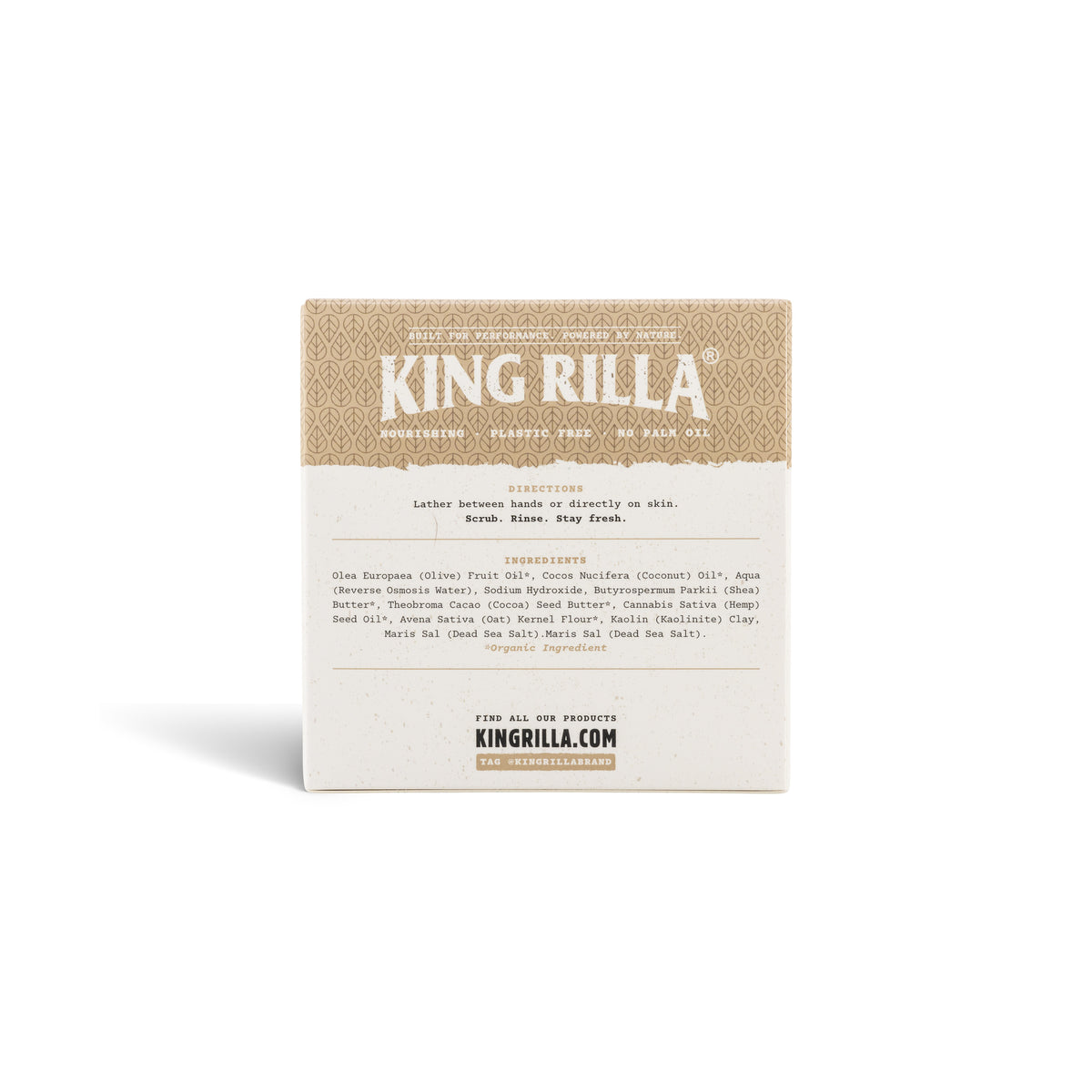 Unscented carton back with directions and ingredients